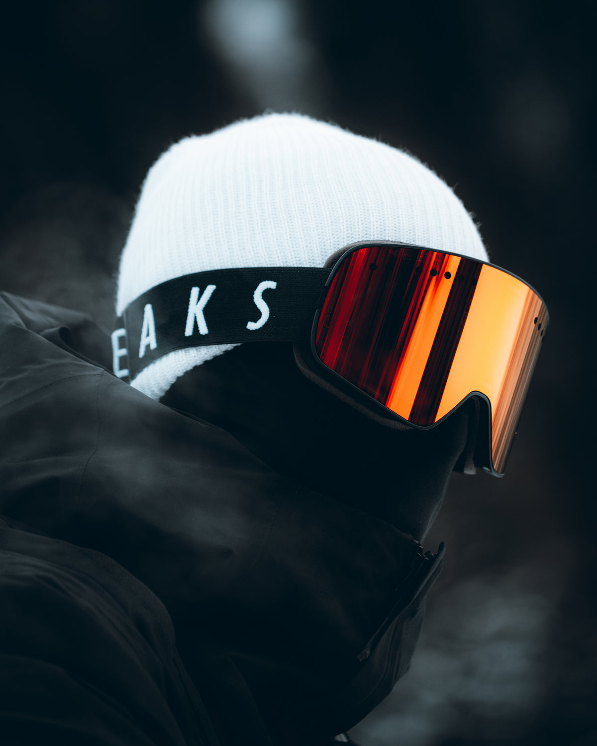 Peaksunion Everest Ski Goggle, Black Lens, In Action #Lens_Black